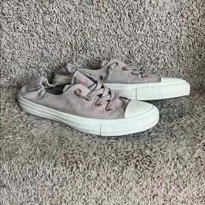 Casual Gray Sneakers with Cream Soles